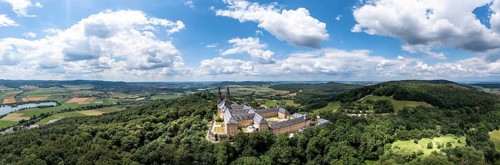 Aerial view of Banz Monastery