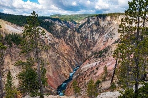 Yellowstone River flows through Gorge