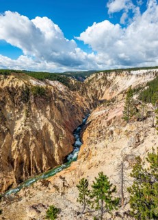 Yellowstone River flows through Gorge