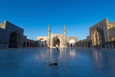 Sunrise over the Great Mosque of Herat
