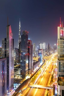 Dubai Sheikh Zayed Road Burj Khalifa Kalifa Skyscraper Skyline Architecture in Dubai