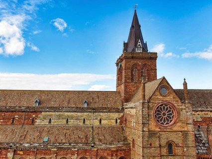 Roof and steeple of St Magnus Cathedral