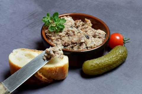 A bowl with meat terrine