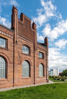Historical red-brick industrial building