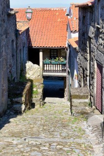 Narrow and shadowed street
