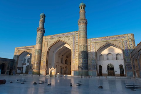Sunrise over the Great Mosque of Herat