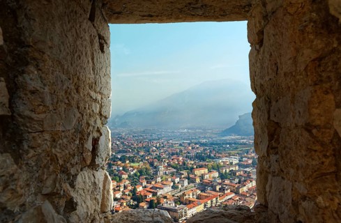 View from the Torre di guardia del 500 on Riva del Garda