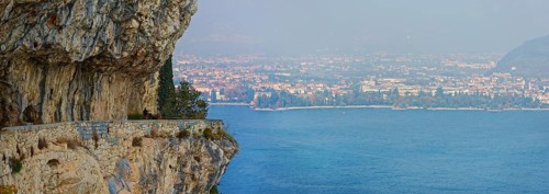 Old coastal road and hiking trail Via Ponale