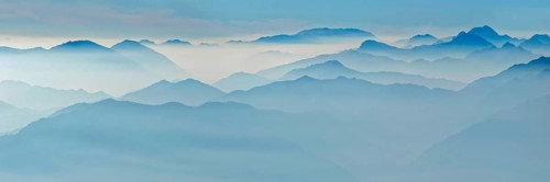 Mountain silhouettes