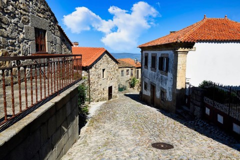 Narrow and shadowed street