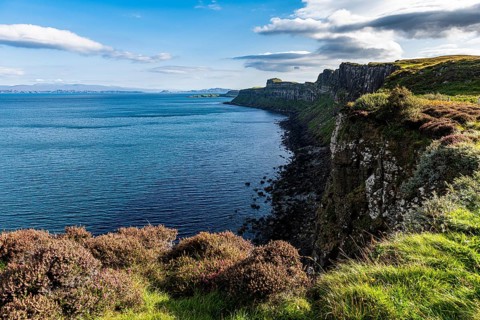 Rock cliff from Kilt Rock Viewpoint