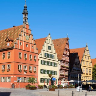 Gabled houses at the wine market in the historic old town
