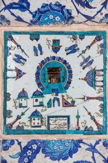 Kaaba tile in the Rustem Pasha Mosque