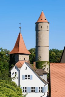 Green Tower and Three Kings Tower in the historic old town