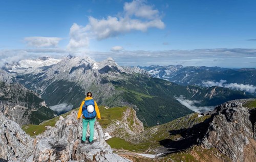 Hiker on a summit