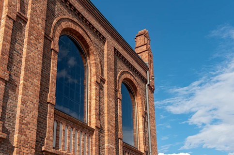 Historical red-brick industrial building
