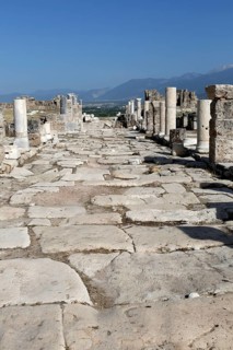 Syria Street in Laodikya Ancient Town in Denizli