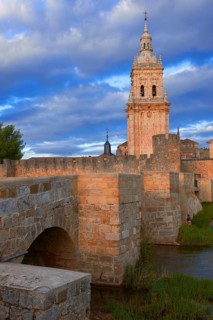 Cathedral bell tower and city wall