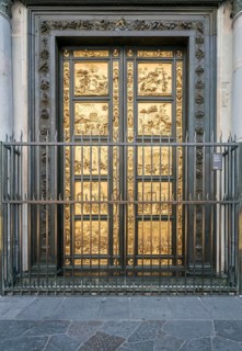Bronze Door with Old Testament Scenes