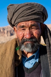 Hazara man at a Buzkashi game