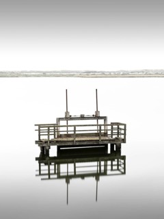 A sluice gate at the dam of the Rantum basin