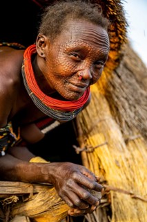 Scar face as a mark of beauty woman