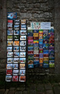 Picture postcard stall
