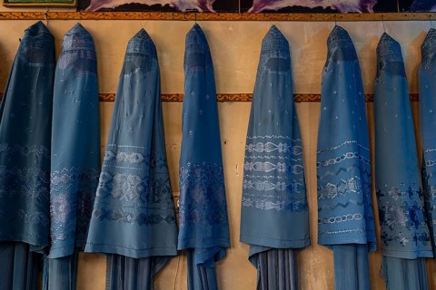 Burqa shop in Herat