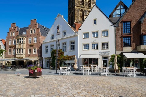 Gabled houses on the historic market square