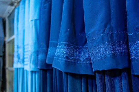 Burqa shop in Herat