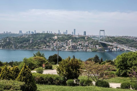 View of the Bosphorus from Otagtepe in Istanbul