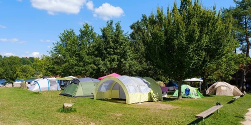 Camping site at the Brombachsee