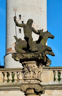Neptune Fountain and Hausmann Tower