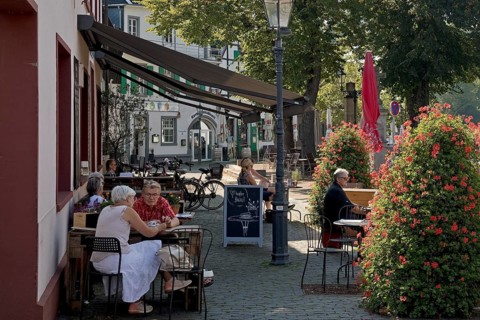 People in the old town