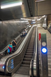 Escalator to Sendlinger Tor underground station