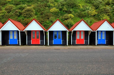Beach huts