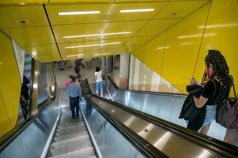 Escalator to Sendlinger Tor underground station