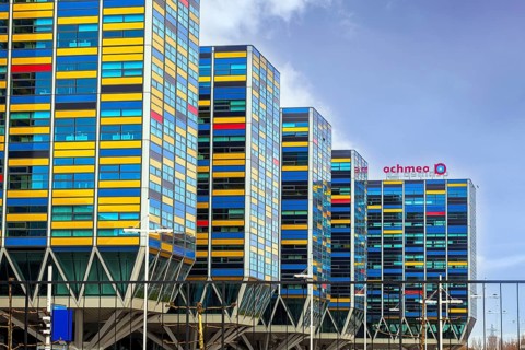 Modern and colourful architecture