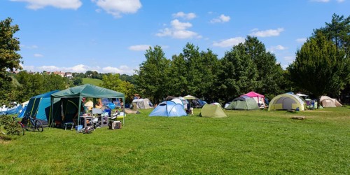 Camping site at the Brombachsee