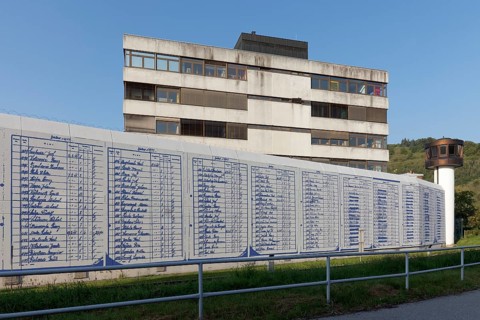 Prison wall designed by artist Ramesch Daha