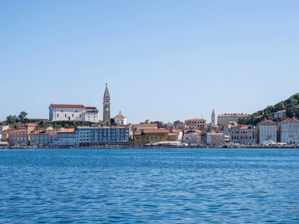 View of Piran from the sea