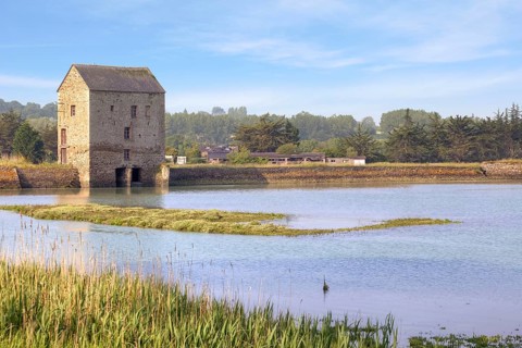 Water mill on the Rance in Brittany