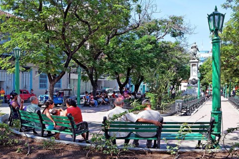 Cuban on bench