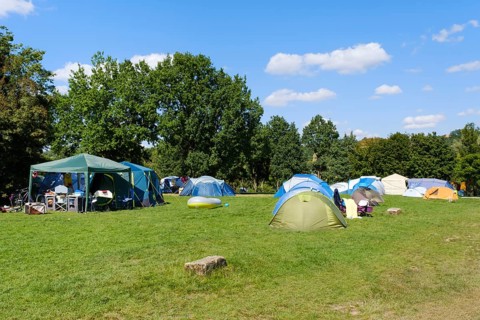 Camping site at the Brombachsee