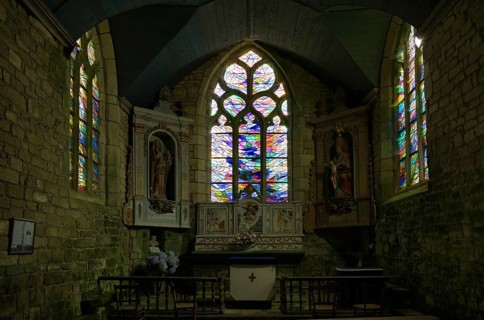 Choir room of La Chapelle de Notre-Dame de Bonne Nouvelle et sa fontaine