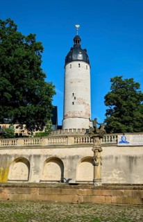 Neptune Fountain and Hausmann Tower