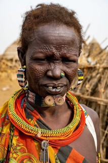 Scar face as a mark of beauty woman