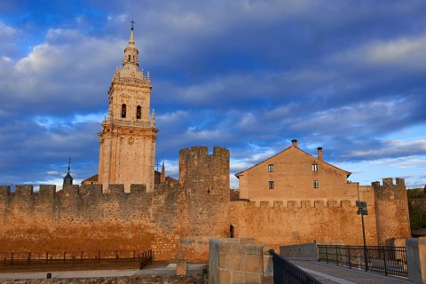 Cathedral bell tower and city wall