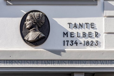 Memorial plaque for Aunt Johanna Melber