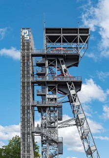 Observation mine shaft tower